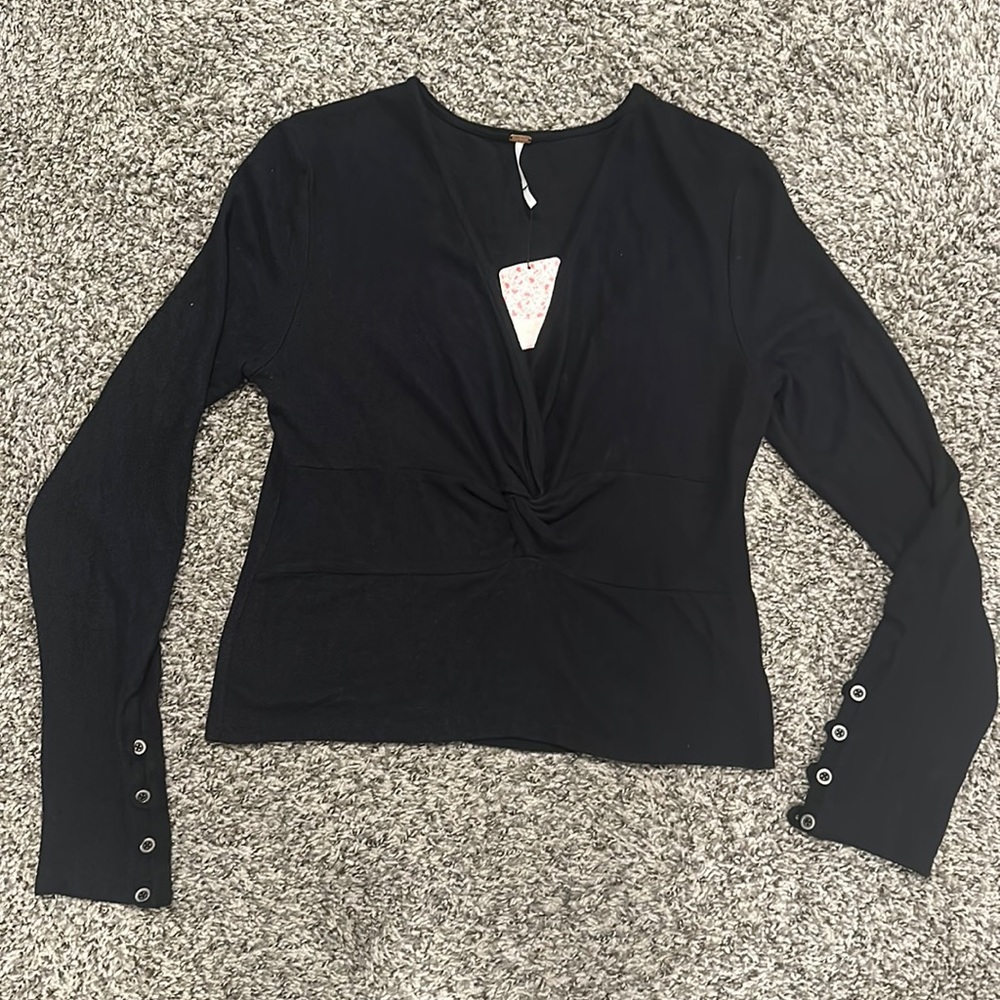 Free People Twist Front Sweater